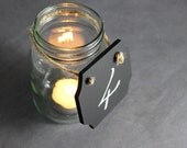 Mason Jar Chalkboard Table Number Labels MADE TO ORDER