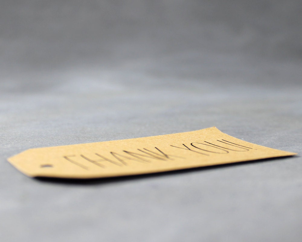 Wedding Thank You Tags for DIY Wedding Favors Set of 20