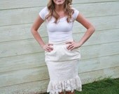 Ivory Lace Skirt