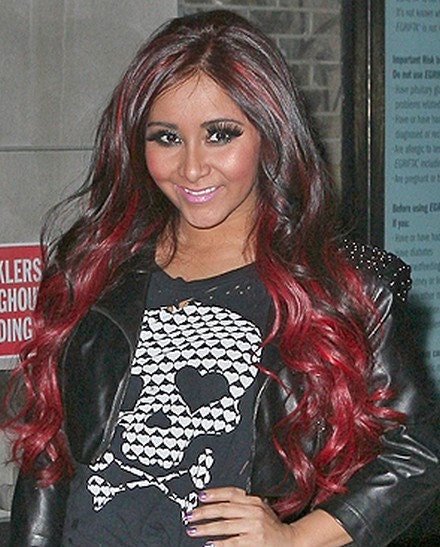 Hair Red - Vampire Red iTip Hair Extensions - Snookie from Jersey Shore's Hair Do - Get Snookies Look Here
