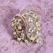 Lovely arora borealis rhinestone brooch