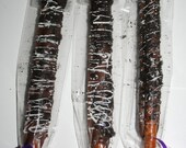 12 Gourmet Dipped Milk Chocolate Oreo Cookie Chunch covered pretzels Birthday Party Favor Kids Baby Showers