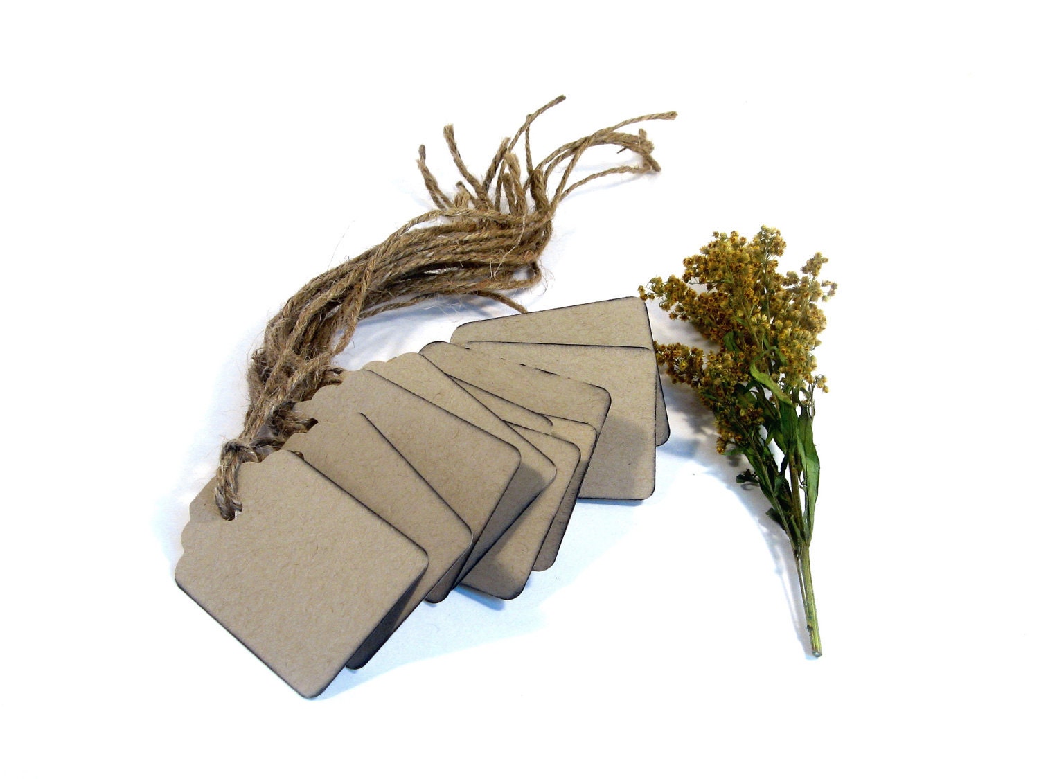Wedding gift tags.  Set of 10 rustic DIY tags for gifts, labels or escort cards.