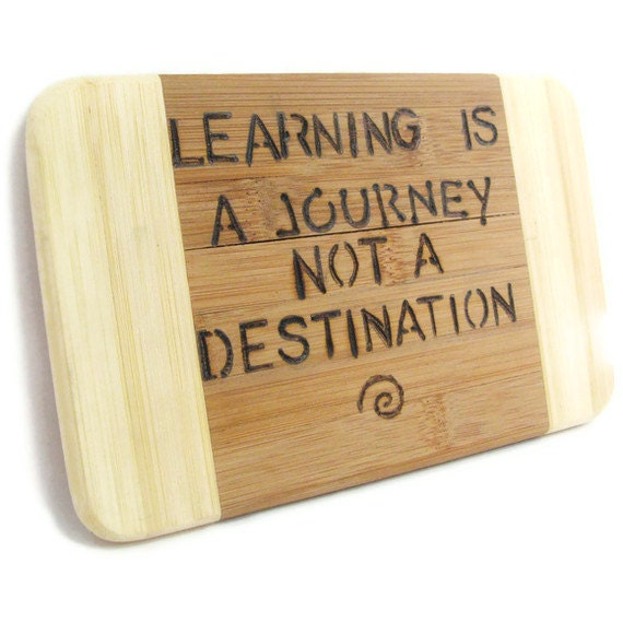 Inspirational plaque. Learning is a Journey. ON SALE Graduation.