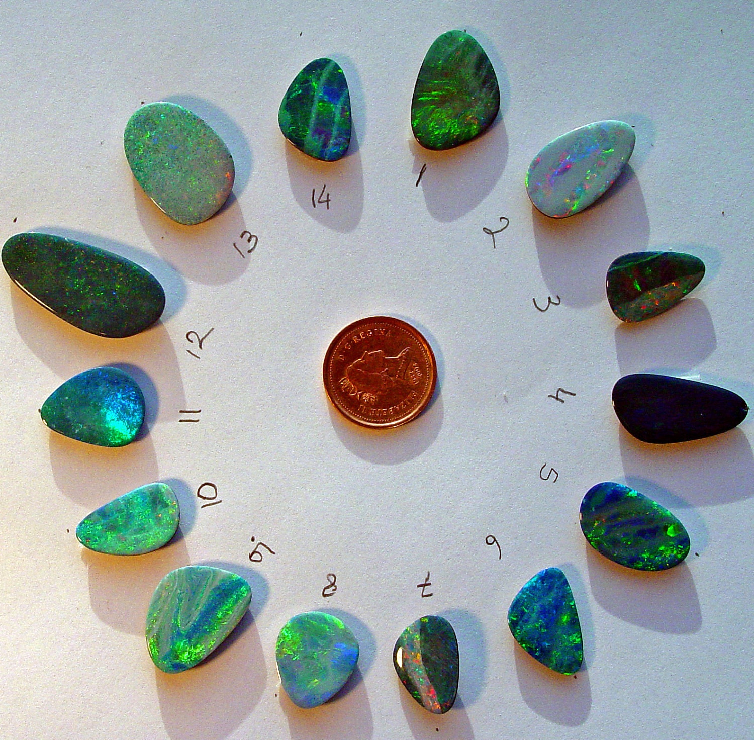 Pick your Australian blue green opal made to order a custom ring your size