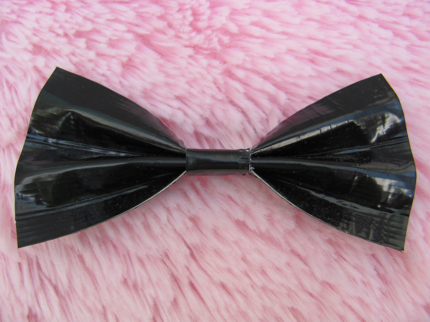 Black Duct Tape Hair Bow