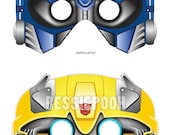 TRANSFORMERS MASKS. Printable .pdf