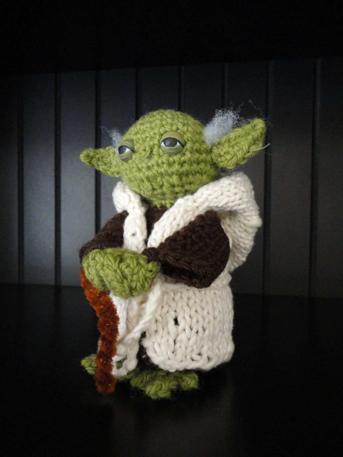 PATTERN - 6" Crochet Figurine with Robe and Cane