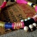 Fiber Optix Pink Neon Rope, Fiber and Beaded Statement Necklace Pink Indigo