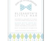 Little Man Bow Tie Invitation - Argyle Accessories