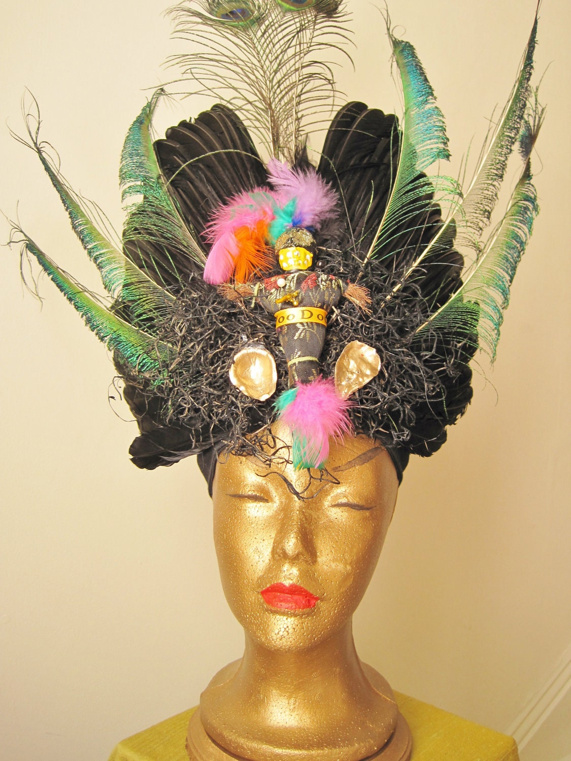 Feathered Extravagant Voodoo Headdress