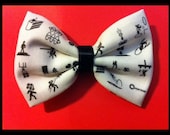 Portal Themed Fabric Hair Bow Clip -BACK IN STOCK-