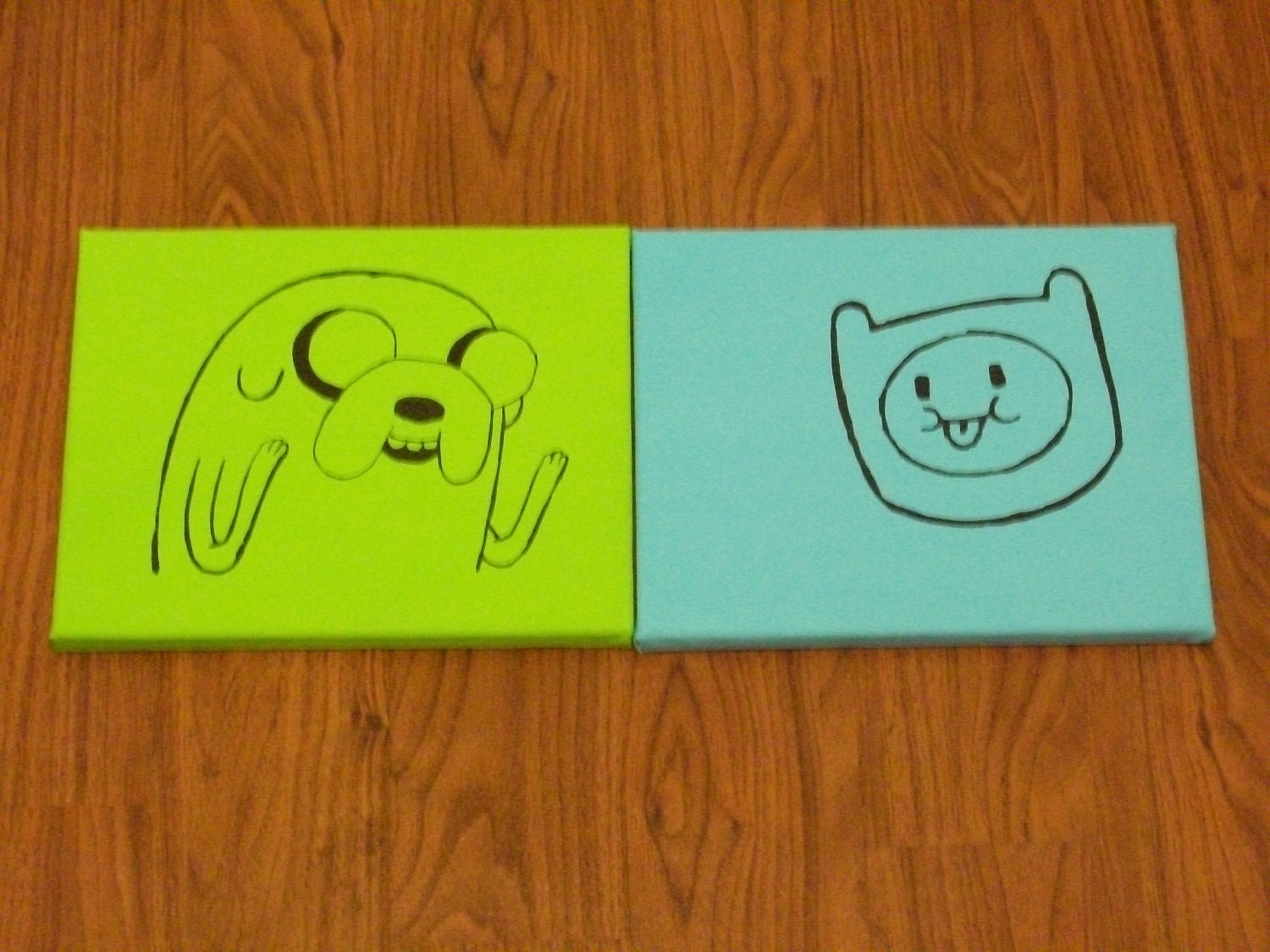 Adventure Time Paintings Jake and Finn