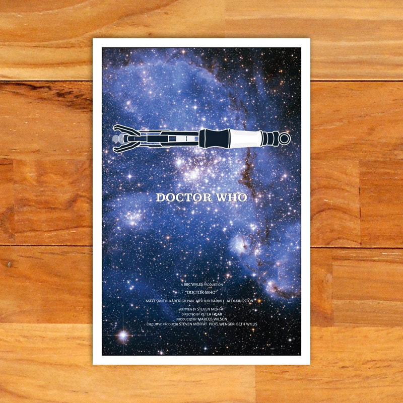 Doctor Who alternative television poster - 12" x 18" galatic edition (Made to order)