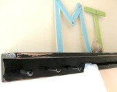 distressed black shelf LaRGE PeG SHeLF by Wreckd on Etsy .. PICK COLOR