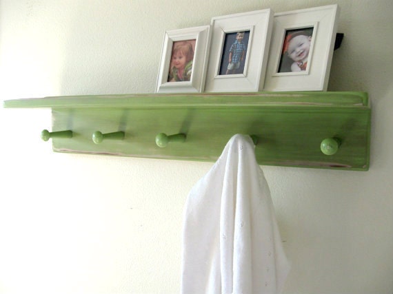 distressed shelf pegs MeDiuM PeG SHeLF by Wreckd on Etsy ..choose COLOR