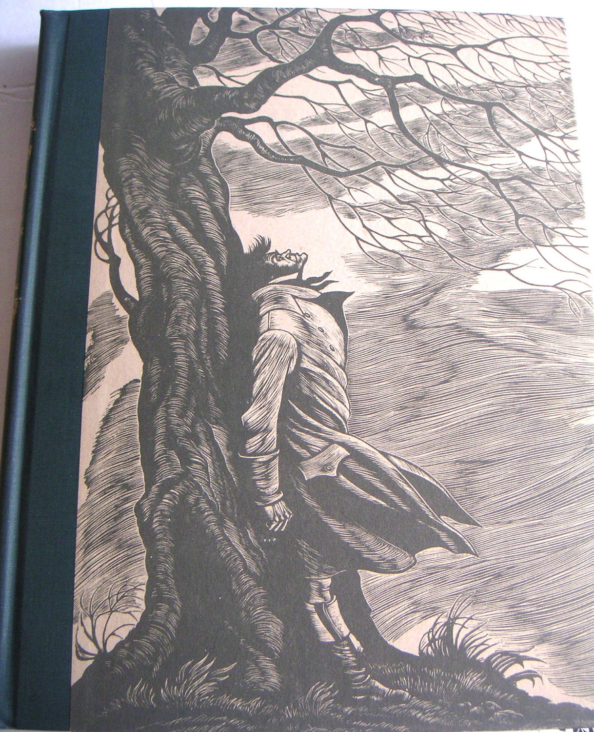 Collectible Books -Jane Eyre by Charlotte Bronte, Wuthering Heights by Emily Bronte, Wood Engravings by Fritz Eichenberg,Gothic Novels, 1943