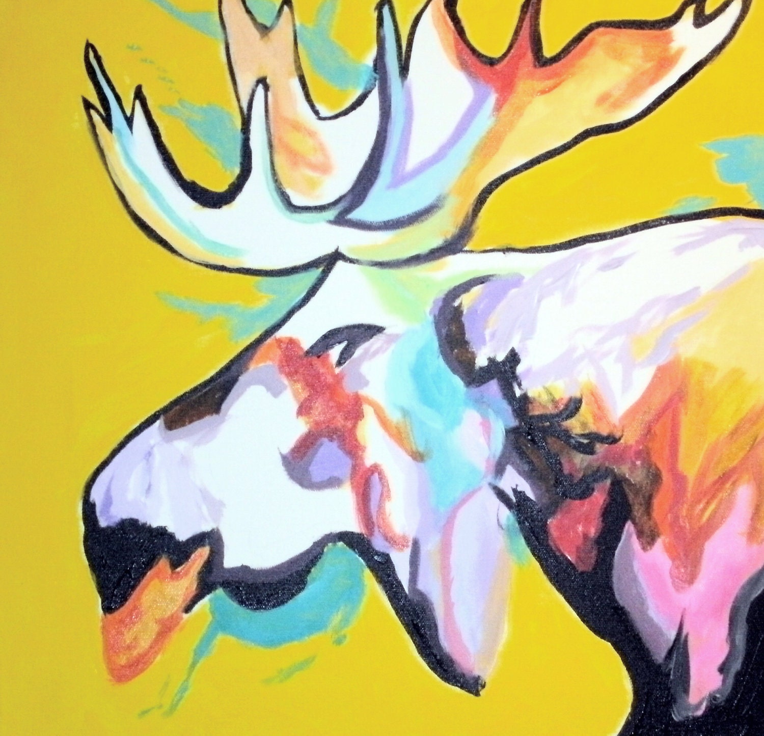 A COOL DOOD Painting 18X18 inches
