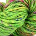 Handspun Green Yarn Icelandic Organic Multicolored GREEN GARDEN