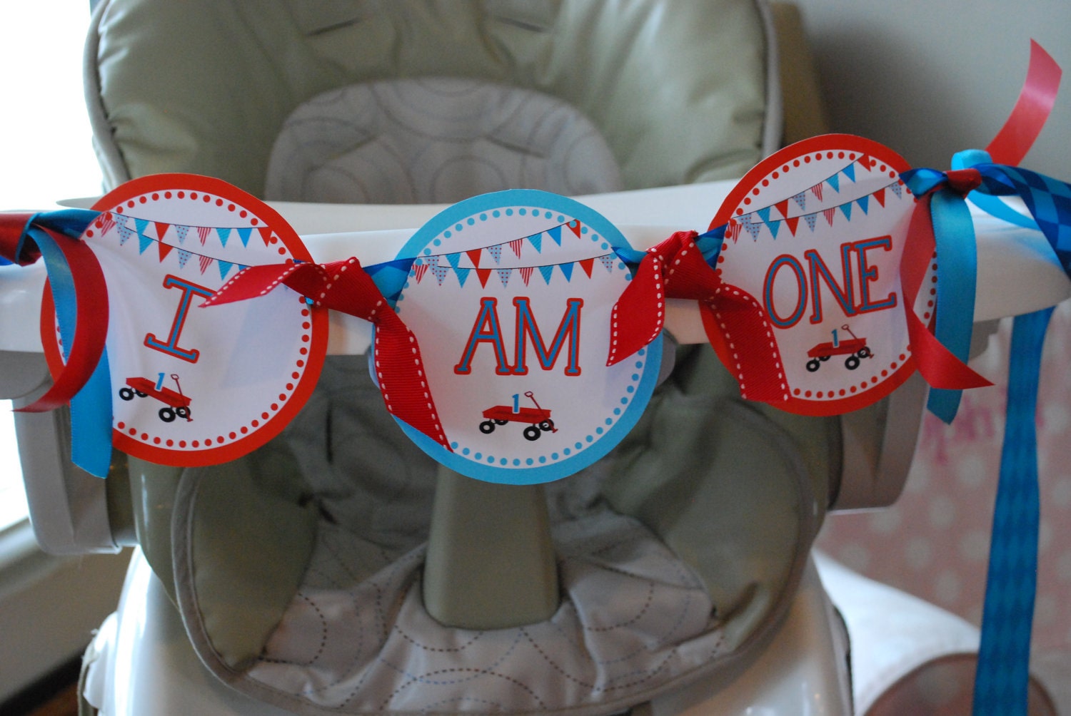 RED WAGON COLLECTION: Printable Highchair Banner Il_570xn