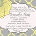 Modern Yellow & Gray Blossom Bridal or Baby Shower invite-Custom printable