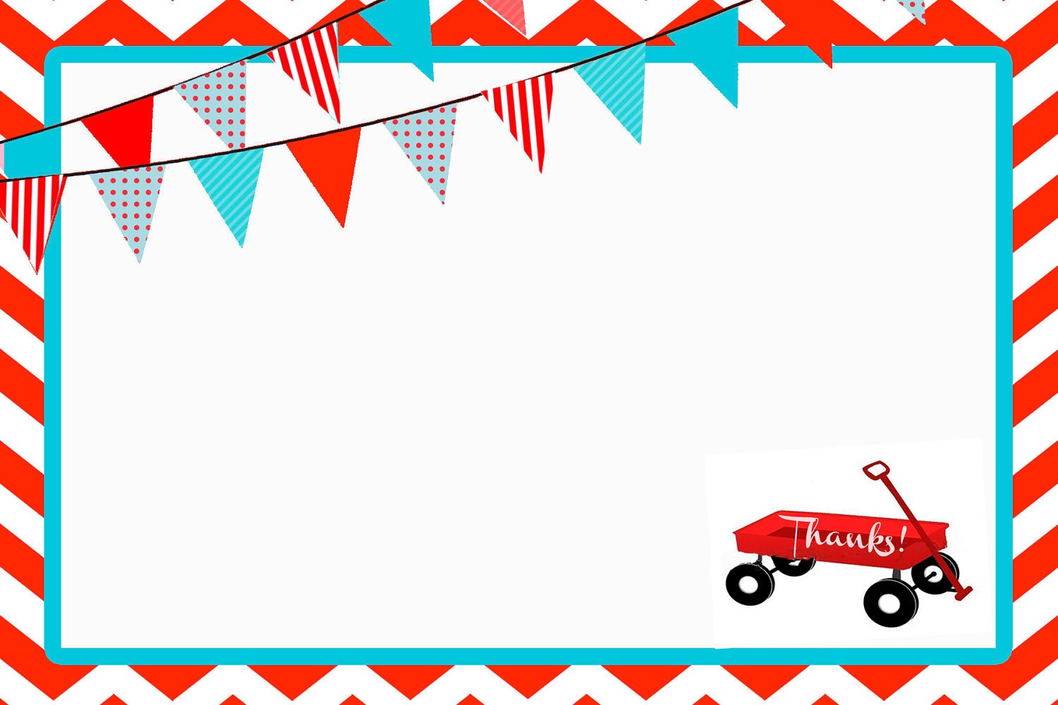 RED WAGON COLLECTION: Printable Party Circles