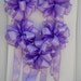 5 Satin Orchid Pew Wired Edge Bows