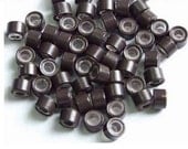 Hair Feather Supply - 20 Micro Links - Crimp Beads - Silicone lined - You choose light or dark or mixed...