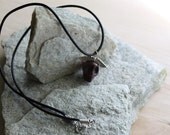 Deep Brown "Day of the Dead" Skull Necklace