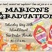 Beach Theme Graduation Invitation- Printable / Digital File