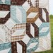 Baby Boy Quilt Hand Quilted Moda's PURE