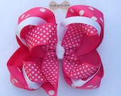 Hair bows triple layer medium