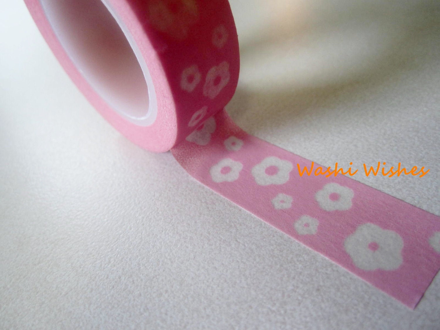 Washi Tape Roll in Pink Flower Child Print