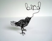 BIRD is the Word - One of a Kind Wire Bird Sculpture