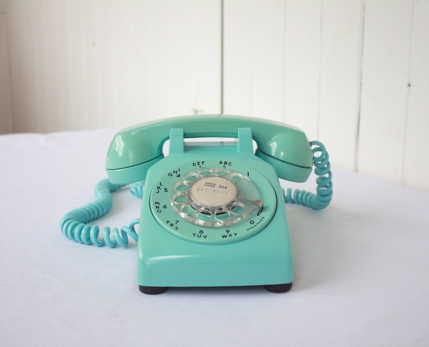 Retro Phone, Vintage Phone, Rotary Phone, Turquoise Phone, Telephone