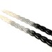 Lace Earrings Hand Painted - Black Grey Cream Ombre - Customizable Colors