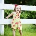 Hannah Romper - Shirred Halter Bubble Ruffle Romper