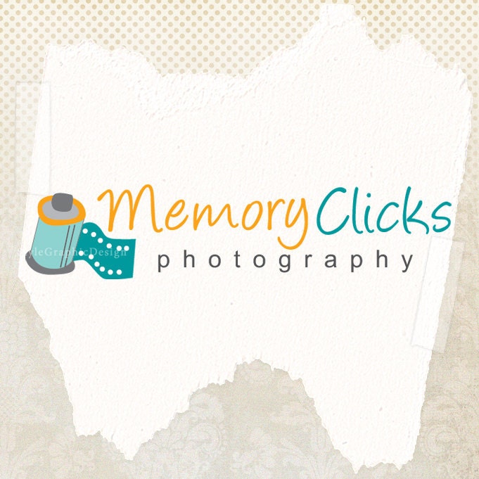 Premade logo for photography in two versions ooak logo design and watermark