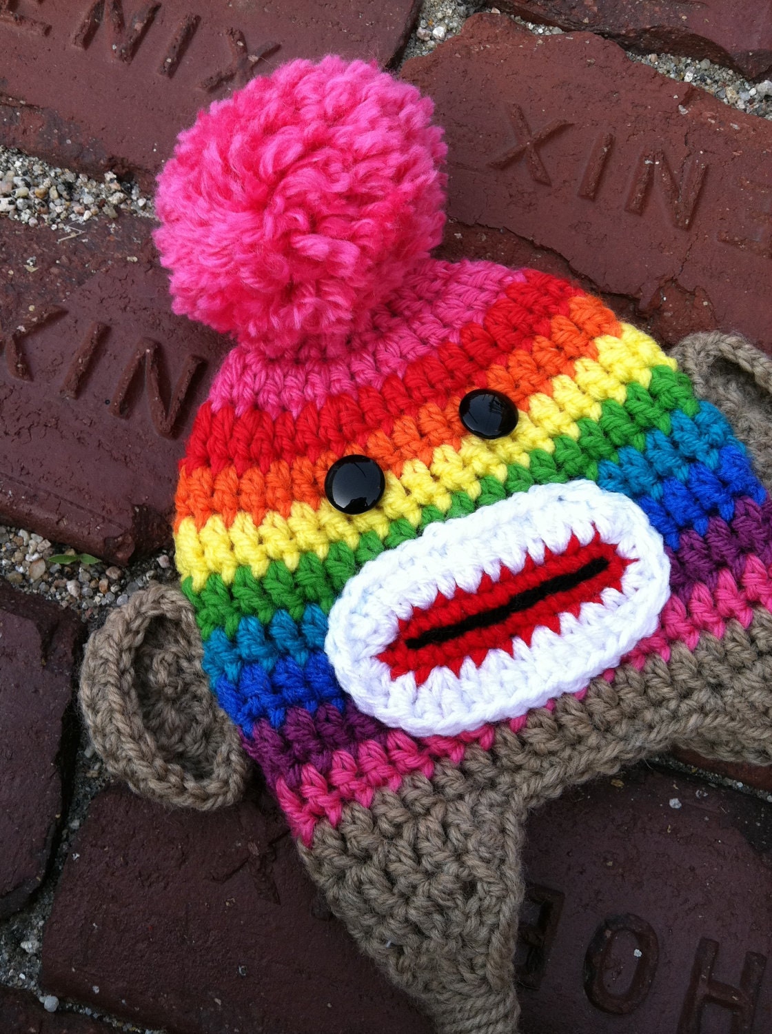Rainbow Sock Monkey