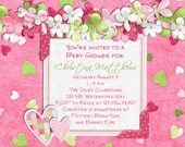 Valentines Baby Shower Invitation - Butterflies and Hearts - You Print Digital File Il_170x135