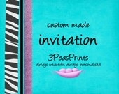 Custom Birthday Party Baby or Bridal Shower Invitation Printable Il_170x135