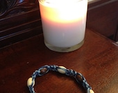 Blue Braided Hemp Bracelet/Anklet