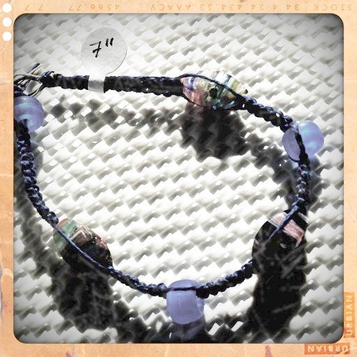 Blue beaded Millifori Bracelet