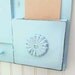 Powder Blue Mirror Key and Letter Organizer