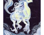 Colorful Fantasy Unicorn Painting Print 8x10 by Alicia VanNoy Call