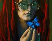 Colorful Science Fiction Steampunk Cyberpunk Painting Print 8x10 by Alicia VanNoy Call