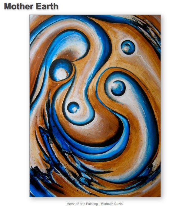 Mother earth - Original Acrylic Painting - 24 x 30 in