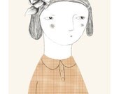 Flowers girl - print - 8 x 11.5 - A4