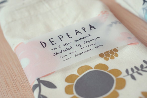Flowers - screen printed canvas Tote bag