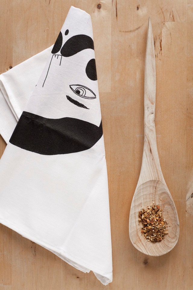 Man tea towel by Depeapa
